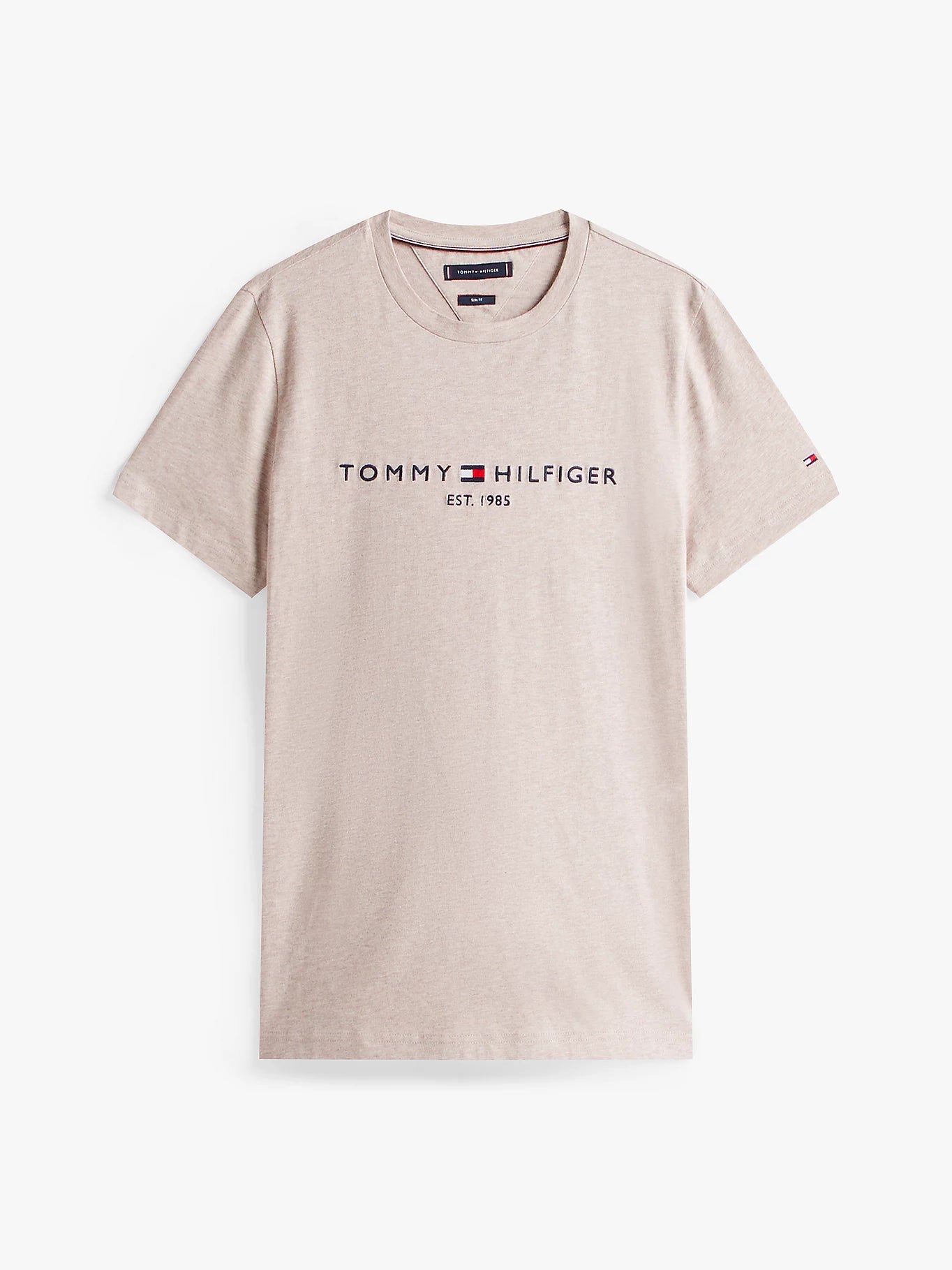 T-shirt ajusté en jersey à logo brodé