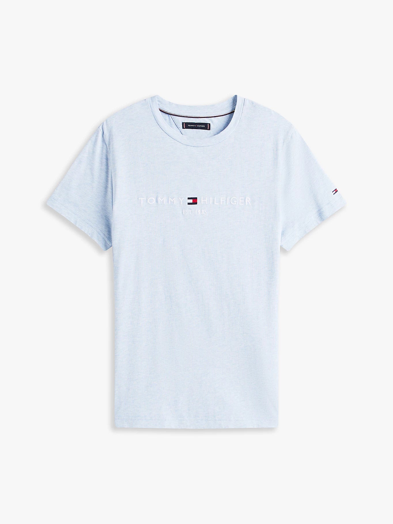 T-shirt ajusté en jersey à logo brodé