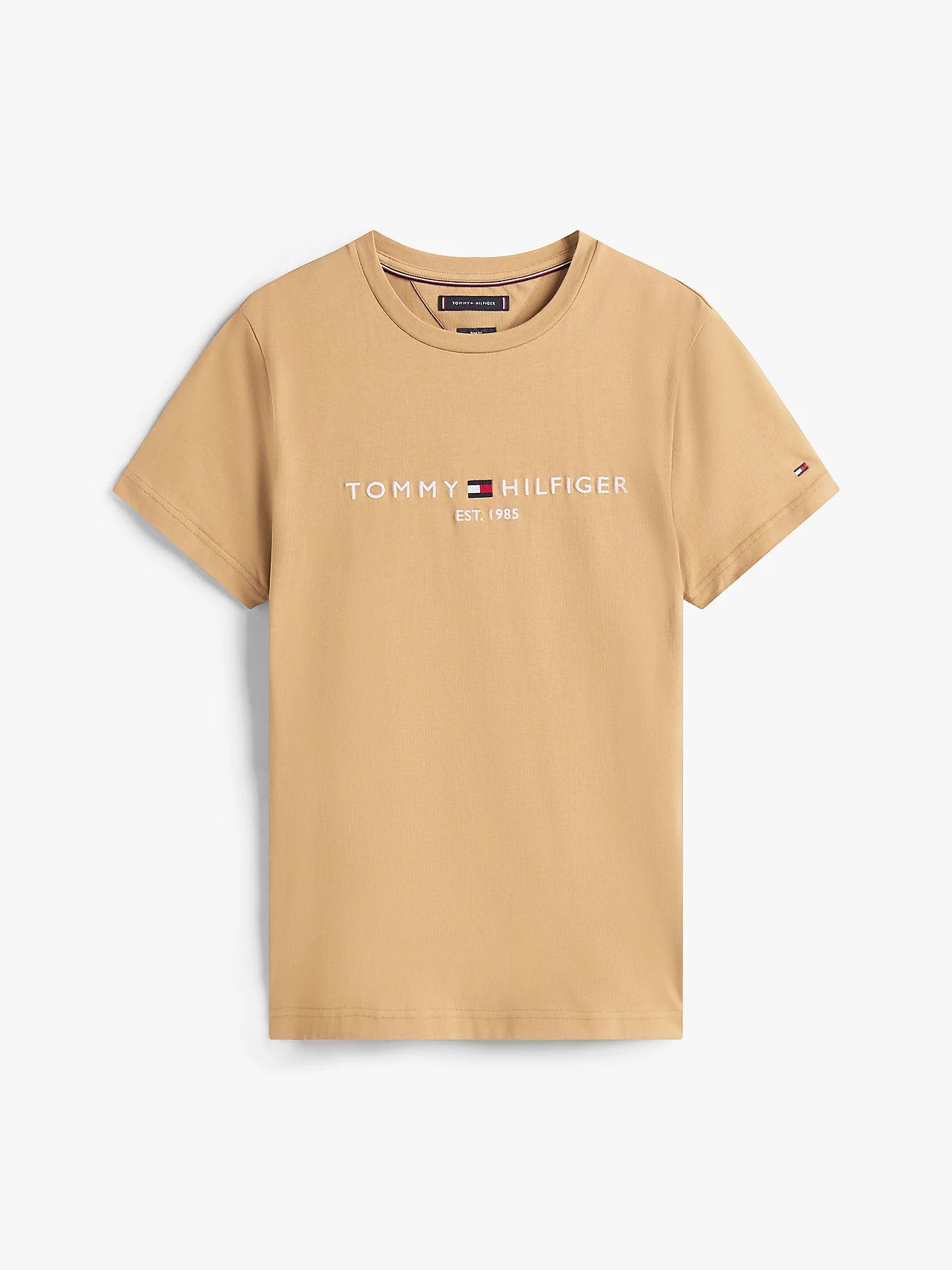 T-shirt ajusté en jersey à logo brodé