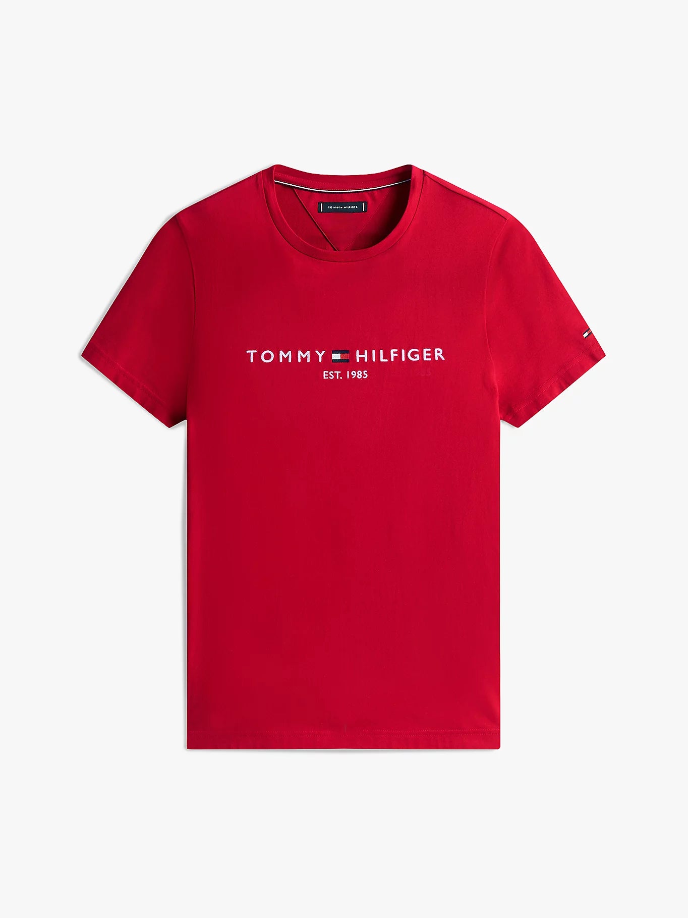 T-shirt ajusté en jersey à logo brodé